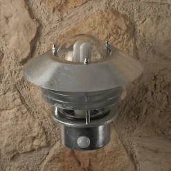 Luminaires Nordlux Applique Nordlux Vejers Acier inoxydable, Transparent, Zingué, 1 lumière, Détecteur de mouvement