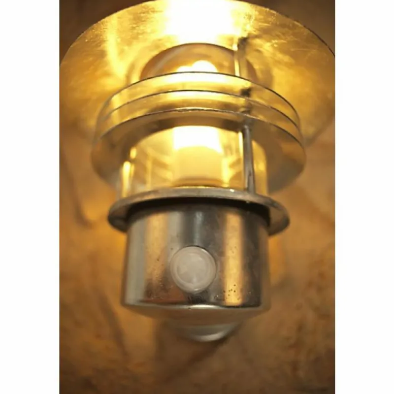 Luminaires Nordlux Applique Nordlux Vejers Acier inoxydable, Transparent, Zingué, 1 lumière, Détecteur de mouvement