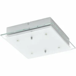 Luminaires Eglo Applique ou plafonnier Eglo FRES 2 LED Chrome, 4 lumières