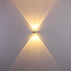 hofstein Applique Sapri Argenté, 1 lumière