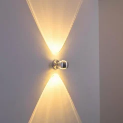 hofstein Applique Sapri Argenté, 1 lumière