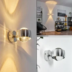 hofstein Applique Sapri Argenté, 1 lumière