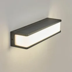 hofstein applique solaire Burseryd LED Anthracite, 1 lumière, Détecteur de mouvement