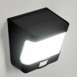 hofstein applique solaire Colchagua LED Noir, Blanc, 1 lumière, Détecteur de mouvement