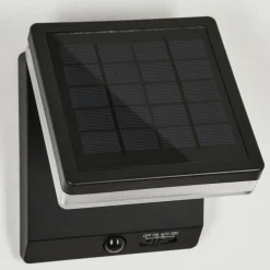 hofstein applique solaire Lonquimai LED Noir, 1 lumière, Détecteur de mouvement