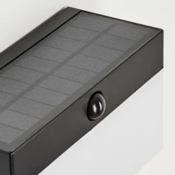 hofstein applique solaire Malalhue LED Noir, 1 lumière, Détecteur de mouvement