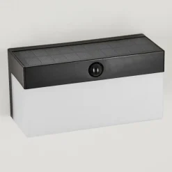 hofstein applique solaire Malalhue LED Noir, 1 lumière, Détecteur de mouvement