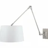 Lampes En Tissu-Luminaires Steinhauer Applique Steinhauer GRAMINEUS Acier inoxydable, 1 lumière