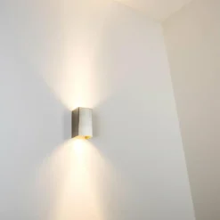 hofstein Applique Tabera Acier brossé, 2 lumières