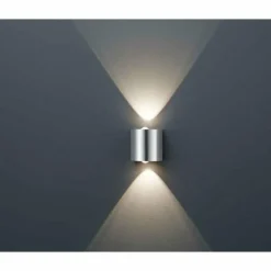 Luminaires Trio Applique Trio WALES LED Nickel mat, 2 lumières* Éclairage Led