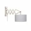 Lampes En Tissu-Luminaires Waldi Applique Waldi Stripes XL Gris, 1 lumière