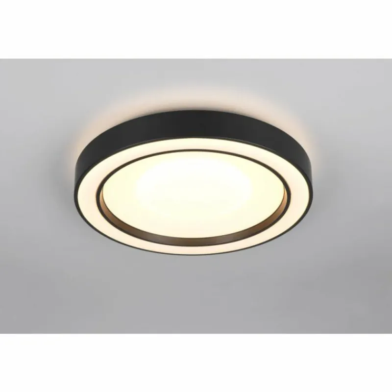 Luminaires Reality Arco Plafonnier LED Noir, 1 lumière, Télécommandes, Changeur de couleurs* Éclairage Led