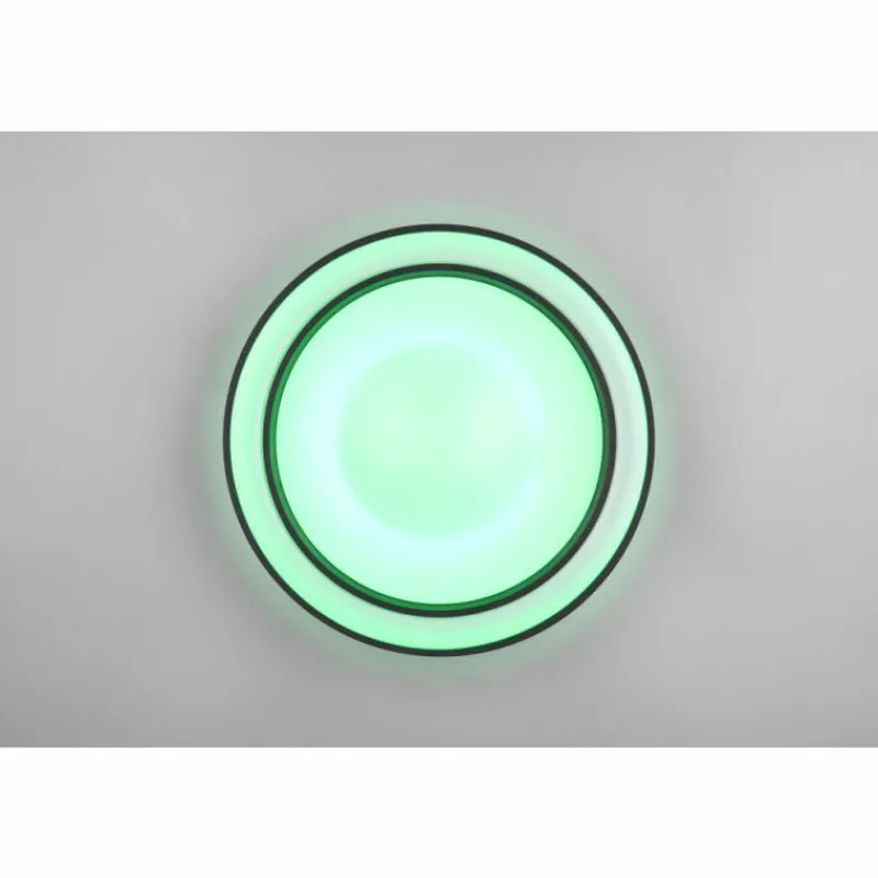 Luminaires Reality Arco Plafonnier LED Noir, 1 lumière, Télécommandes, Changeur de couleurs* Éclairage Led