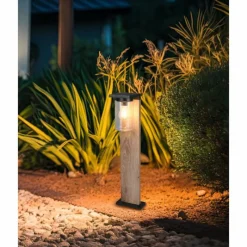 Lampes En Bois-Luminaires Trio ARDILA Lampadaire d'extérieur Bois clair, 1 lumière