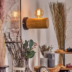 Lampes Industrielles-hofstein Argea Applique murale, Spot mural Gris, Écru, 1 lumière