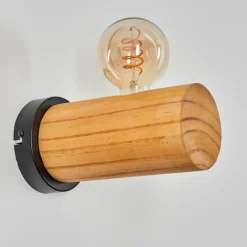 Luminaires Scandinaves-hofstein Argea Applique murale, Spot mural Écru, Noir, 1 lumière