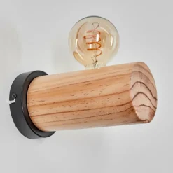 Luminaires Scandinaves-hofstein Argea Applique murale, Spot mural Écru, Noir, 1 lumière