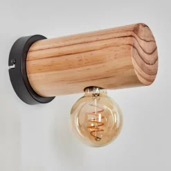 Luminaires Scandinaves-hofstein Argea Applique murale, Spot mural Écru, Noir, 1 lumière