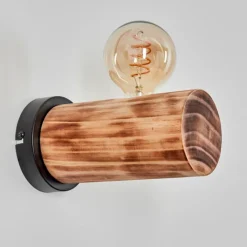 Luminaires Scandinaves-hofstein Argea Applique murale, Spot mural Brun foncé, Écru, Noir, 1 lumière