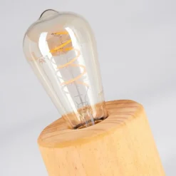 Luminaires Scandinaves-hofstein Argea Lampe de bureau, Lampe à poser Écru, Noir, 1 lumière