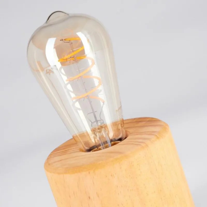 Luminaires Scandinaves-hofstein Argea Lampe de bureau, Lampe à poser Écru, Noir, 1 lumière