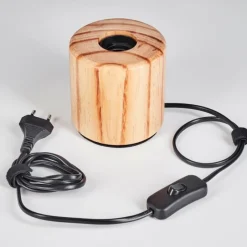 Luminaires Scandinaves-hofstein Argea Lampe de bureau, Lampe à poser Écru, Noir, 1 lumière