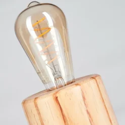 Luminaires Scandinaves-hofstein Argea Lampe de bureau, Lampe à poser Écru, Noir, 1 lumière