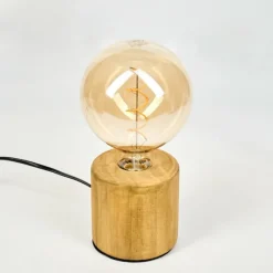 Luminaires Scandinaves-hofstein Argea Lampe de bureau, Lampe à poser Écru, Noir, 1 lumière