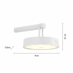 Luminaires Leuchten Direkt ARMA Suspension LED Blanc, 1 lumière* Suspensions
