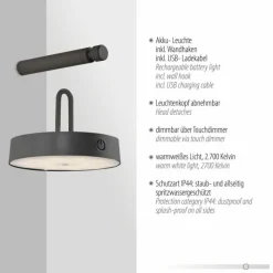 Luminaires Leuchten Direkt ARMA Suspension LED Noir, 1 lumière* Éclairage Led