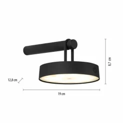 Luminaires Leuchten Direkt ARMA Suspension LED Noir, 1 lumière* Éclairage Led