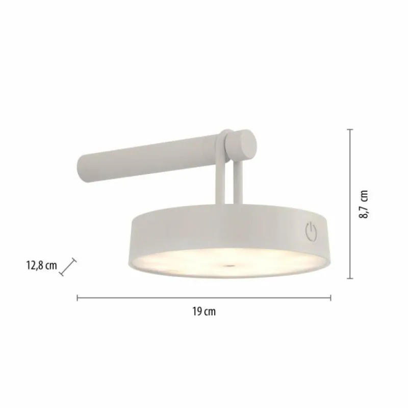 Luminaires Leuchten Direkt ARMA Suspension LED Gris, 1 lumière* Éclairage Led