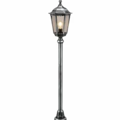 Luminaires LCD Arrach Lampadaire Noir, Argenté, 1 lumière