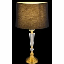 Lampes En Tissu-Luminaires Globo Lighting Arro Lampe à poser Laiton, 1 lumière