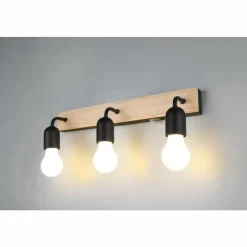 Lampes En Bois-Luminaires Trio Arturo Applique murale Bois clair, 3 lumières