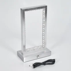 hofstein Arufe Lampe à poser LED Argenté, 1 lumière