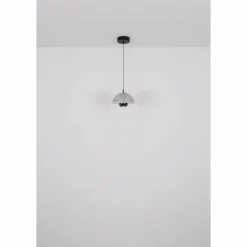 Suspension Verre Fumé-Luminaires Globo Lighting Arus Suspension LED Noir, 1 lumière
