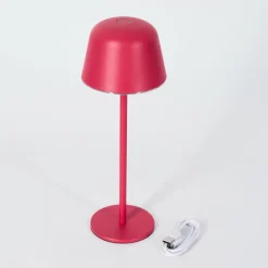 hofstein Asen Lampe de table d'extérieur, Lampe à poser LED Rose, 1 lumière