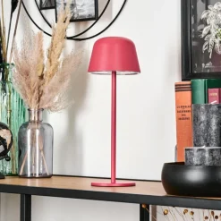 hofstein Asen Lampe de table d'extérieur, Lampe à poser LED Rose, 1 lumière