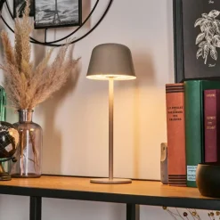 hofstein Asen Lampe de table d'extérieur, Lampe à poser LED Beige, 1 lumière