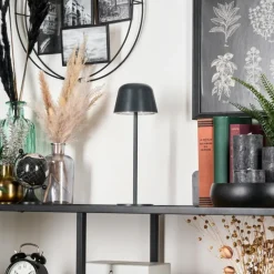 hofstein Asen Lampe de table d'extérieur, Lampe à poser LED Noir, 1 lumière