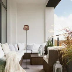 Luminaires Scandinaves-Luminaires Leuchten Direkt ASKIA Lampadaire LED Noir, 1 lumière