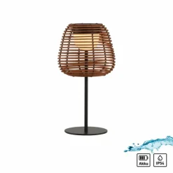 Luminaires Scandinaves-Luminaires Leuchten Direkt ASKIA Lampe à poser LED Noir, 1 lumière