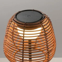 Luminaires Scandinaves-Luminaires Leuchten Direkt ASKIA Lampe à poser LED Noir, 1 lumière