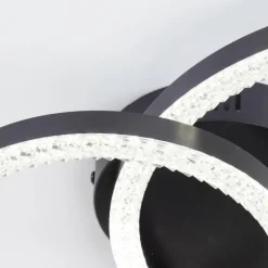 Luminaires Brilliant Aurelia Plafonnier LED Noir, 1 lumière* Éclairage Led