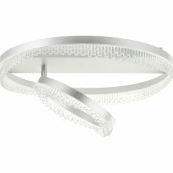 Lampes Industrielles-Luminaires Brilliant Aurora Plafonnier LED Argenté, 1 lumière, Télécommandes