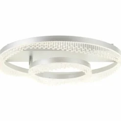 Lampes Industrielles-Luminaires Brilliant Aurora Plafonnier LED Argenté, 1 lumière, Télécommandes