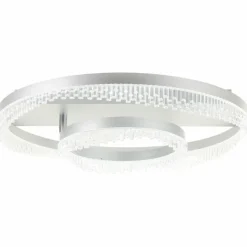 Lampes Industrielles-Luminaires Brilliant Aurora Plafonnier LED Argenté, 1 lumière, Télécommandes