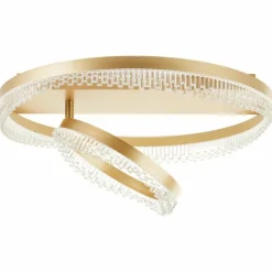 Lampes Dorées-Luminaires Brilliant Aurora Plafonnier LED Or, 1 lumière, Télécommandes