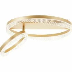 Lampes Dorées-Luminaires Brilliant Aurora Plafonnier LED Or, 1 lumière, Télécommandes